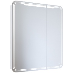 Изображение товара Зеркало шкаф MIXLINE "ВИКТОРИЯ" 700*800 (ШВ) 2 створки, правый, сенсорный выкл, светодиодная подсветка