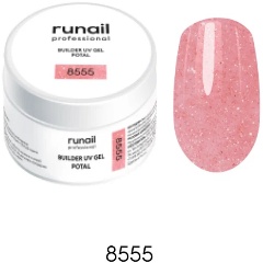 Изображение товара Моделирующий УФ-гель с поталью RuNail Professional BUILDER UV GEL POTAL, 15 г №8555