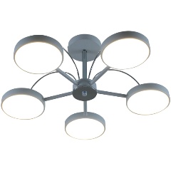 Изображение товара Потолочная светодиодная люстра MODERLI V10969-CL Scandi с 5 ламп в современном стиле