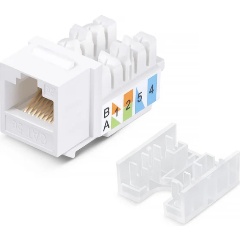 Изображение товара Модуль Keystone Cabeus KJ-RJ45-Cat.5e-90, Jack RJ-45, категория 5e, заделка тип 110, белая