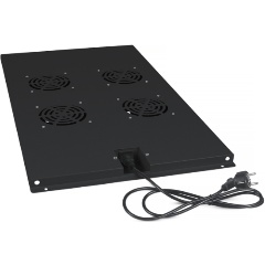 Изображение товара Модуль вентиляторный Cabeus TRAY-100-BK, 4 вентилятора, черный