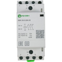Изображение товара Контактор модульный РЕЛЕОН 4НО контакта 32А (230В AC/DC), KM140023032