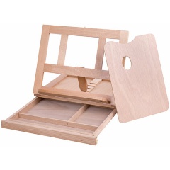 Изображение товара Настольный мольберт из бука BRAUBERG 192247 регулируемый выдвижной ящик