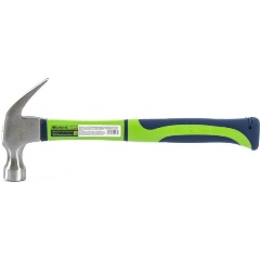 Изображение товара Молоток-гвоздодер СИБРТЕХ 10441, 450г, с магнитом, фибергласовая обрезиненная рукоятка