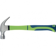 Изображение товара Молоток-гвоздодер СИБРТЕХ 10442, 450г, фибергласовая обрезиненная рукоятка