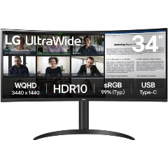 Изображение товара LG 34" UltraWide 34WR55QK-B черный
