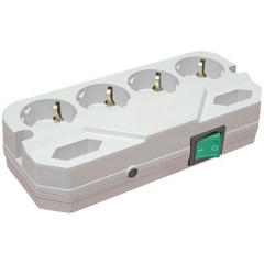 Изображение товара Сетевой фильтр Most СRG, 6 розеток белый, шнур 2м (633400)