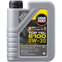Изображение товара Моторное масло LIQUI MOLY Top Tec 6100 0W-30 HC-синтетическое 1 л