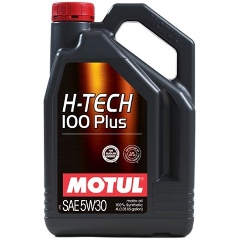 Изображение товара Моторное масло MOTUL H-TECH 100 PLUS 5W-30 SP синтетическое 4 л