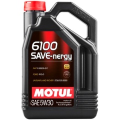 Изображение товара Моторное масло MOTUL 6100 SAVE-NERGY 5W-30 4 л синтетика для бензиновых и дизельных двигателей