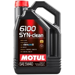 Изображение товара Моторное масло MOTUL 6100 SYN-CLEAN 5W-40 синтетическое 4 л