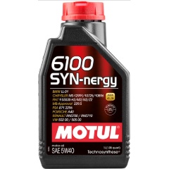 Изображение товара Моторное масло MOTUL 6100 SYN-NERGY 5W-40 синтетическое 1 л