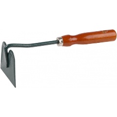 Изображение товара Мотыга GRINDA, прямое лезвие, из углеродистой стали с деревянной ручкой, 250 мм