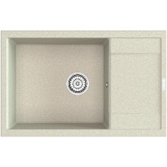 Изображение товара Кухонная мойка Point Велета 78 PN3002BG, прямоугольная, кварцевый композит, светло-бежевый