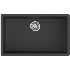 Изображение товара Мойка Omoikiri Yamakawa 75T-Integra-BL Tetogranit черный прямоугольная врезная