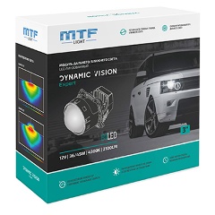 Изображение товара Модули MTF Light линзованные Bi-LED серия DYNAMIC VISION 12В, 45Вт, 4300К, 3 д-ма, комп. 2шт.