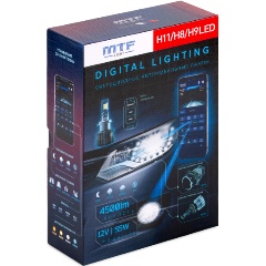 Изображение товара Светодиодные лампы MTF LIGHT серии DIGITAL LIGHTING Н11/H8/Н9, 12V, 55W, 4500lm, 3000-7000K, управление со смартфона, аналоговое и пульт ДУ, к-кт.