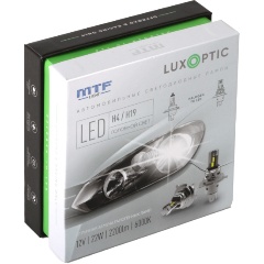 Изображение товара Светодиодные лампы MTF LIGHT серия LUXOPTIC H4/H19, 12V, 22W, 2200LM, 6000K, к-кт.