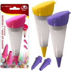 Изображение товара Декоратор для крема с 3 насадками МУЛЬТИДОМ AN80-187