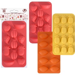 Изображение товара Форма для льда МУЛЬТИДОМ Фруктовый вкус VL80-437 11 ячеек размер 20х10,5х2см