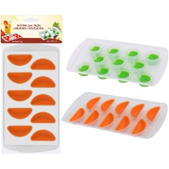 Изображение товара Форма для льда "Яблоко-Апельсин" МУЛЬТИДОМ силикон