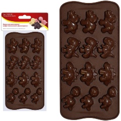 Изображение товара Форма для 12ти шоколадных конфет "Динозаврики" МУЛЬТИДОМ VL80-325 силиконовая