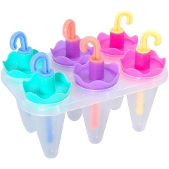 Изображение товара Форма для мороженого "Яркие зонтики" МУЛЬТИДОМ VL80-353, 6 ячеек