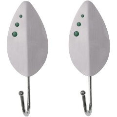 Изображение товара Набор из 2 крючков самоклеющихся "Листок" МУЛЬТИДОМ SM27-197 малых