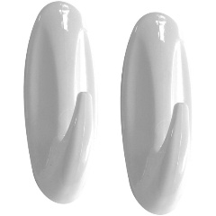 Изображение товара Набор крючков самоклеющихся "Эконом" МУЛЬТИДОМ овал, 2 штуки