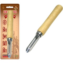 Изображение товара Овощечистка "Ретро" МУЛЬТИДОМ деревянная ручка