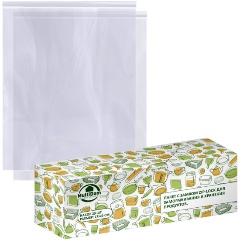 Изображение товара Пакет с замком zip-lock для замораживания и хранения продуктов МУЛЬТИДОМ (VL80-506) 17х23см/1,3л, 20 штук