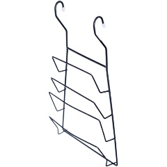 Изображение товара Подставка для крышек навесная на рейлинг МУЛЬТИДОМ "Лофт" DA52-163, 20х37 см, черный