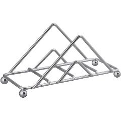 Изображение товара Подставка для салфеток МУЛЬТИДОМ Пирамида 15х5,5х7 см хромированная сталь