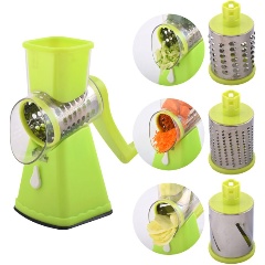 Изображение товара Роторная терка МУЛЬТИДОМ VL53-158 с 3 насадками для овощей и сыра