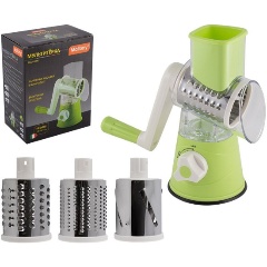 Изображение товара Мультитерка (мультислайсер) Mallony BELLISSIMO на вакуумной присоске (3 насадки)