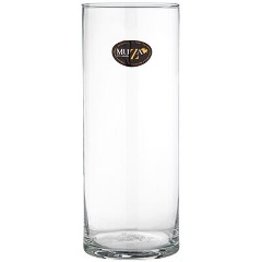 Изображение товара Стильная стеклянная ваза MUZA cylinder диаметр 12 см высота 30 см