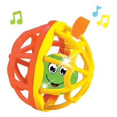 Изображение товара Музыкальная игрушка Азбукварик Мячик-хохотуша с мелодиями и QR-кодом для детей от 36 месяцев