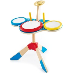 Изображение товара Детская музыкальная барабанная установка Hape E0613_HP для малышей от 3 лет