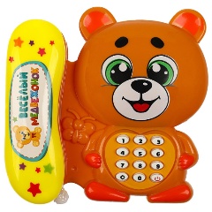 Изображение товара Музыкальный телефон Медвежонок УМКА 1806K307-R обучающая игрушка для детей