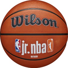 Изображение товара Мяч баскетбольный WILSON JR.NBA Authentic Outdoor, WZ3011801XB7, р.7 резина, бутил. камера, коричневый