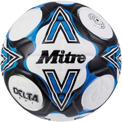 Изображение товара Мяч футбольный MITRE Delta One 24, 5-B01787C21, р.5, FIFA Quality, 14 панели, ТПУ, термосшивка, бело-сине-черный