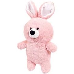 Изображение товара Мягкая игрушка кролик Флэтси 24 см розовая безопасная для детей