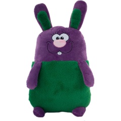 Изображение товара Мягкая игрушка KiddieArt 03ТЗ Заяц фиолетовый 45 см