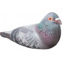 Изображение товара Мягкая игрушка голубь фиолетовый 25 см антистресс для детей и взрослых