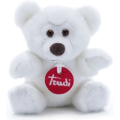 Изображение товара Мягкая игрушка Trudi 55472 Белый мишка делюкс 14 см