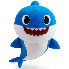Изображение товара Мягкая музыкальная игрушка Baby Shark Папа Акула 45 см синяя плюшевая акула