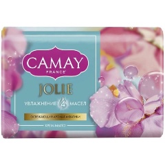 Изображение товара Мыло туалетное CAMAY Jolie Увлажнение 4 масел 85 г для женщин и мужчин