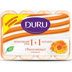 Изображение товара Мыло туалетное DURU 1+1 Календула эконом пак 4*80 г