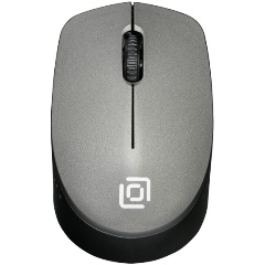 Изображение товара Мышь Oklick 486MW серый/черный оптическая беспроводная USB