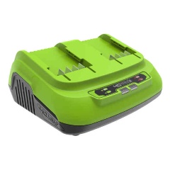 Изображение товара Быстрое зарядное устройство на 2 слота Greenworks G40UC8,40V